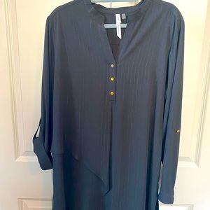 Black & gold blouse. Never worn, cute details!